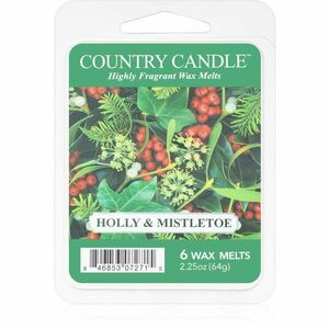 Country Candle Holly & Mistletoe vosk do aromalampy 64 g vyobraziť