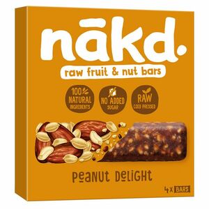 NAKD Peanut delight raw tyčinky z ovocia a arašidov 4 x 35 g vyobraziť