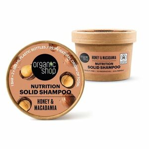 ORGANIC SHOP Vyživujúci tuhý šampón Med a makadamia 60 g vyobraziť