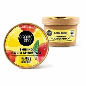 ORGANIC SHOP Tuhý šampon pre lesk vlasov Mango a kokos 60 g vyobraziť