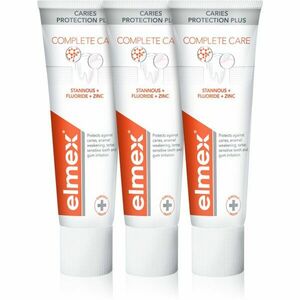 Elmex Caries Protection Complete Care osviežujúca zubná pasta pre kompletnú ochranu zubov 3x75 ml vyobraziť