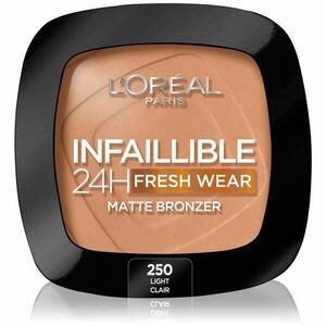 L’Oréal Paris Infaillible Fresh Wear 24h bronzer s matným efektom odtieň 250 Light 9 g vyobraziť