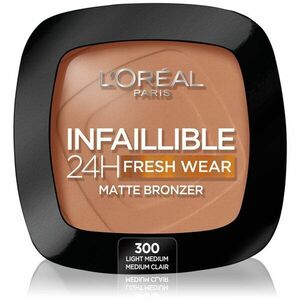 L’Oréal Paris Infaillible Fresh Wear 24h bronzer s matným efektom odtieň 300 Light Medium 9 g vyobraziť