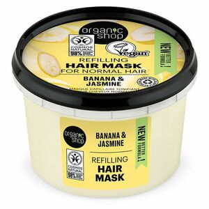ORGANIC SHOP Vyživujúca maska ​​pre normálne vlasy Banán a jazmín 250 ml vyobraziť
