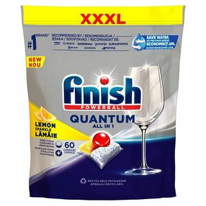 FINISH Quantum All in 1 kapsula do umývačky riadu Lemon Sparkle 60 ks vyobraziť