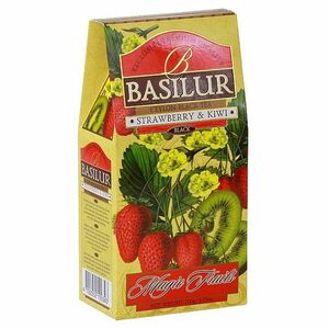 BASILUR Magic Strawberry & Kiwi čierny čaj 100 g vyobraziť