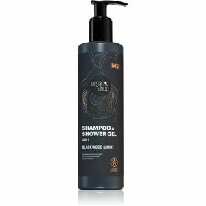 Organic Shop Men Blackwood & Mint šampón a sprchový gél 2 v 1 pre mužov 280 ml vyobraziť