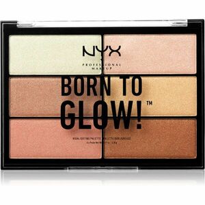 NYX Professional Makeup Born To Glow paletka rozjasňovačov odtieň 01 6x4, 8 g vyobraziť