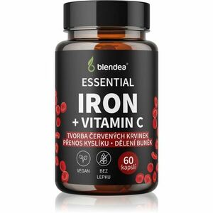 Blendea Iron + Vitamin C kapsuly pre normálnu tvorbu červených krviniek a hemoglobínu 60 cps vyobraziť