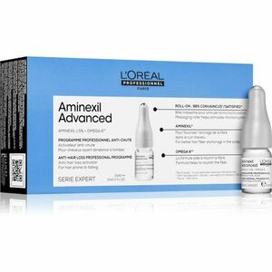 L’Oréal Professionnel Serie Expert Aminexil Advanced ampuly pre rast vlasov a posilnenie od korienkov 10x6 ml vyobraziť
