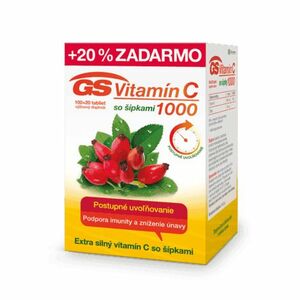 GS Vitamín C 1000 so šípkami 120 tabliet vyobraziť
