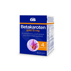 GS Betakaroten gold 15 mg 80 + 40 kapsúl vyobraziť