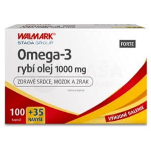 WALMARK Omega-3 rybí olej forte 1000 mg 100+35 kapsúl vyobraziť
