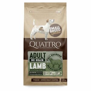 QUATTRO Dry SB Adult Jahňa granule pre psov, Hmotnosť balenia (g): 1, 5 kg vyobraziť