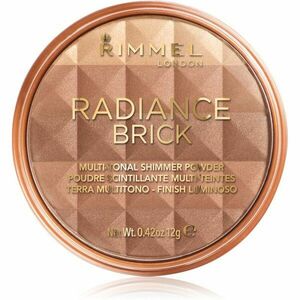 Rimmel Radiance Brick bronzujúci rozjasňujúci púder odtieň 002 Medium 12 g vyobraziť