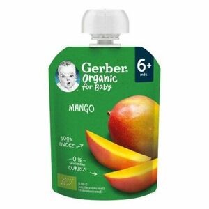 GERBER Organic kapsička mango bio ovocná desiata(od ukončeného 6. mesiaca 90 g vyobraziť