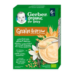 GERBER Organic nemliečna kaša pšenično-ovsená BIO príchuť sušienky od ukonč. 6.mesiaca 200 g vyobraziť