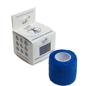 KINE-MAX Cohesive elastic bandage elastické samofixačné ovínadlo 5cm x 4, 5m modré 1 ks vyobraziť