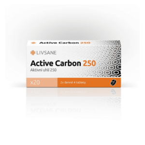 LIVSANE Active carbon 250 20 tabliet vyobraziť