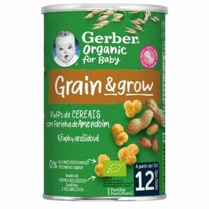 GERBER Organic chrumky kukurično-ovsené arašidové od ukonč. 12. mesiaca 35 g vyobraziť