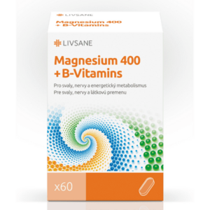 LIVSANE Magnézium 400 + B vitamíny 60 ks vyobraziť
