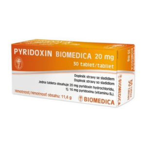 PYRIDOXIN Biomedica 20 mg 30 ks vyobraziť