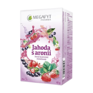 MEGAFYT Jahoda s aróniou ovocný čaj porciovaný 20 x 2 g 40 g vyobraziť