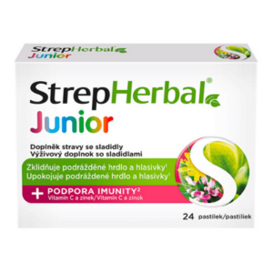 STREPHERBAL Junior pastilky s vitamínom C a zinkom 24 kusov vyobraziť