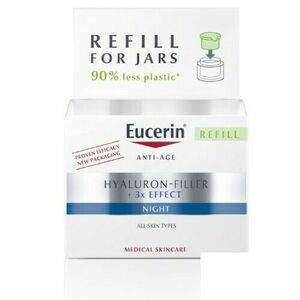 EUCERIN Hyaluron-filler + 3 x effect nočný krém náhradná náplň všetky typy pleti anti-age náhradná náplň 50 ml vyobraziť