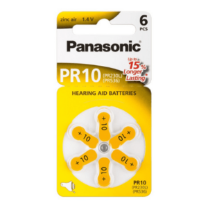 PANASONIC Pr10 batérie pr230l pr536 do načúvacích prístrojov 6 ks vyobraziť