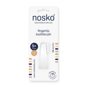 NOSKO Fingertip toothbrush zubná kefka na prst silikónová extra mäkká od 5+ mesiacov 1 ks vyobraziť