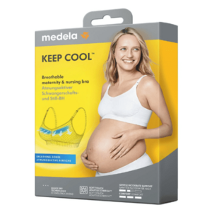 MEDELA Tehotenská a dojčiaca podprsenka keep cool veľkosť L biela 1 ks vyobraziť