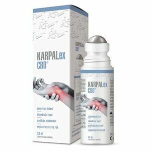 KARPALEX CBD Emulzia kovová masážna gulička 30 ml vyobraziť