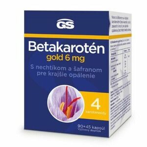 GS Betakarotén gold 6 mg s nechtíkom a šafranom 90+45 135 kapsúl vyobraziť