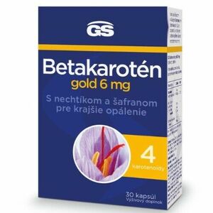 GS Betakarotén gold 6 mg s nechtíkom a šafranom 30 kapsúl vyobraziť