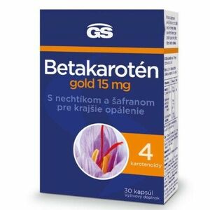 GS Betakarotén gold 15 mg s nechtíkom a šafranom 30 kapsúl vyobraziť