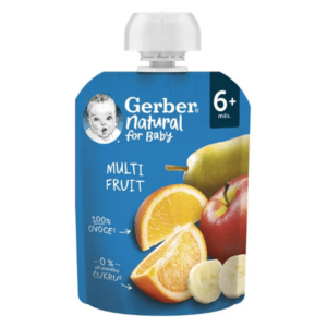 GERBER Natural kapsička multifruit ovocná desiata od ukončenia 6. mesiaca 90 g vyobraziť