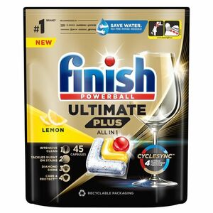 FINISH Ultimate Plus All in 1 Kapsule do umývačky riadu Lemon Sparkle 45 ks vyobraziť