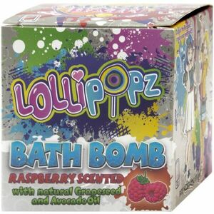 Lollipopz Bath Bath Bomb šumivá guľa do kúpeľa pre deti Raspberry 165 g vyobraziť