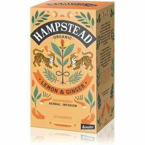 Hampstead Tea London Lemon & Ginger BIO porciovaný čaj 20 ks vyobraziť
