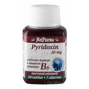 MedPharma PYRIDOXÍN 20 mg (vitamín B6) vyobraziť