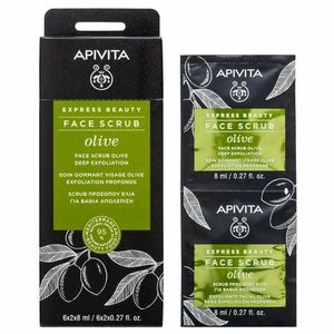 APIVITA Express Beauty Olive Face Scrub, 2x8ml vyobraziť