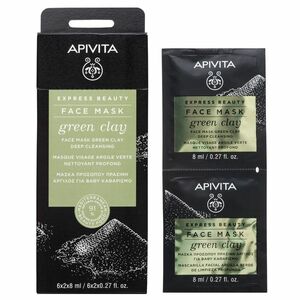 APIVITA Express Beauty Green Clay Face Mask, 2x8ml vyobraziť