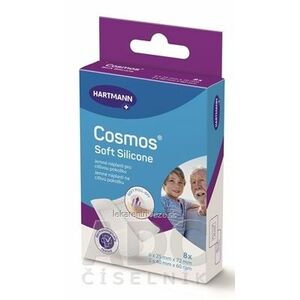 COSMOS Soft Silicone náplasť na rany, pre citlivú pokožku, 2 veľkosti (25 x 72 mm) (40 x 60 mm) 1x8 ks vyobraziť