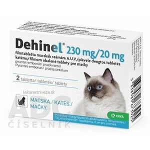 DEHINEL 230 mg/20 mg pre mačky tbl flm 1x2 ks vyobraziť