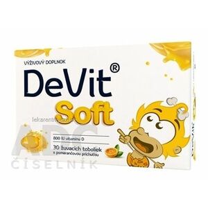 DeVit Soft žuvacie tobolky s pomarančovou príchuťou 1x30 ks vyobraziť
