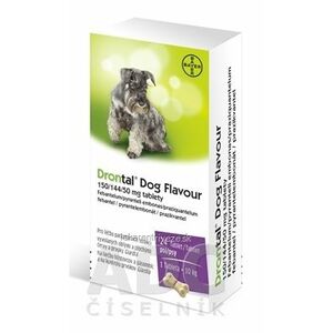 Drontal Dog Flavour 150/144/50 mg tablety tbl 1x24 ks vyobraziť