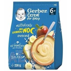 Gerber Cereal Mliečna KAŠA Dobrú noc Ovocná (od ukonč. 6. mesiaca) 1x230 g vyobraziť