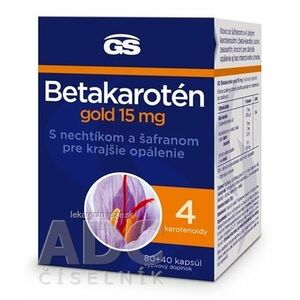 GS Betakarotén gold 15 mg cps s nechtíkom a šafranom 80+40 (120 ks) vyobraziť