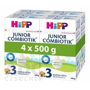 HiPP 3 JUNIOR COMBIOTIK (inov.2021) mliečna výživa pre batoľatá (od 1 roka ) 4x500 g vyobraziť